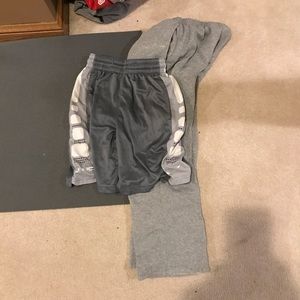 Size small Nike elite shorts and Nike sweats